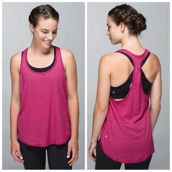 lululemon athletica Tops - Lululemon 105 Singlet in Heathered Cranberry